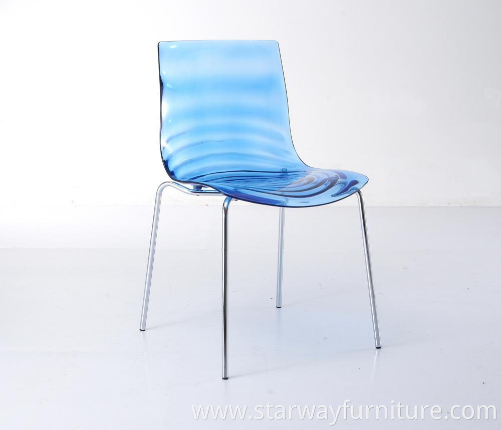 Water Shaped Plastic Chair